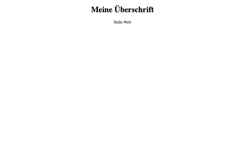 Screenshot 2 - zentrierter Text