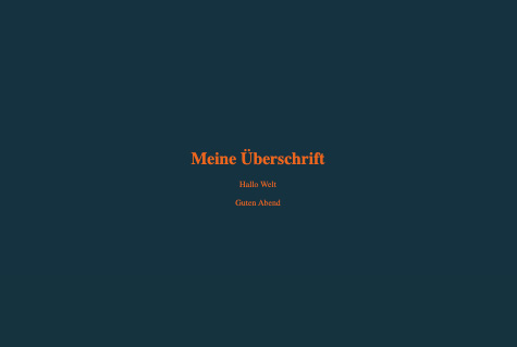 HTML, CSS und Javascript vereint