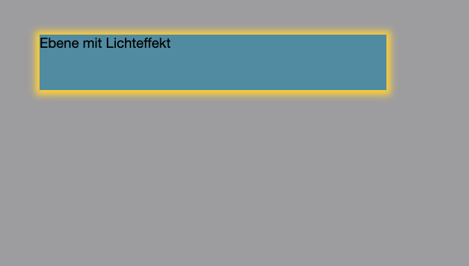 Lichteffekt einer Ebene mit dem Befehl ''spread''